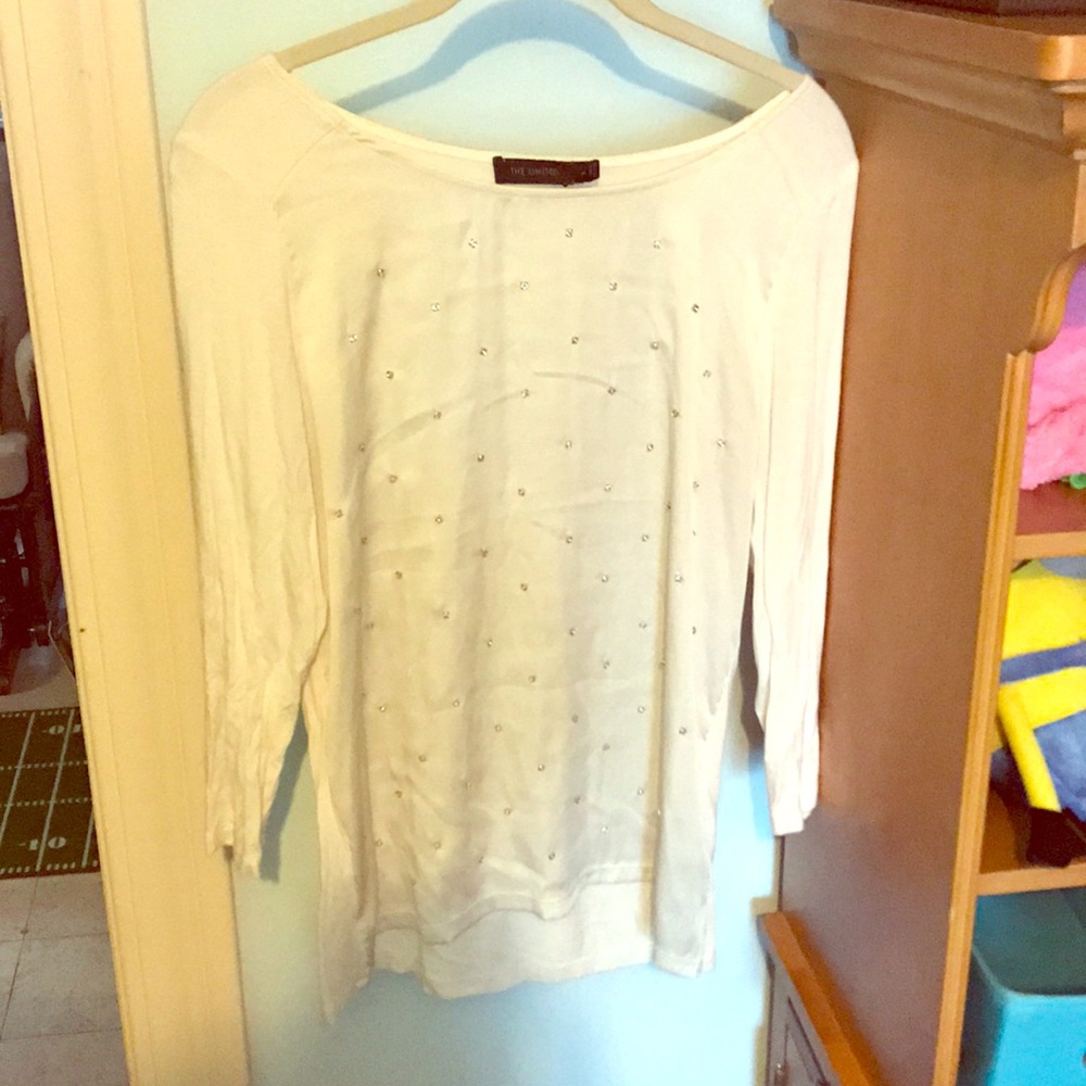 Long sleeved white shirt
